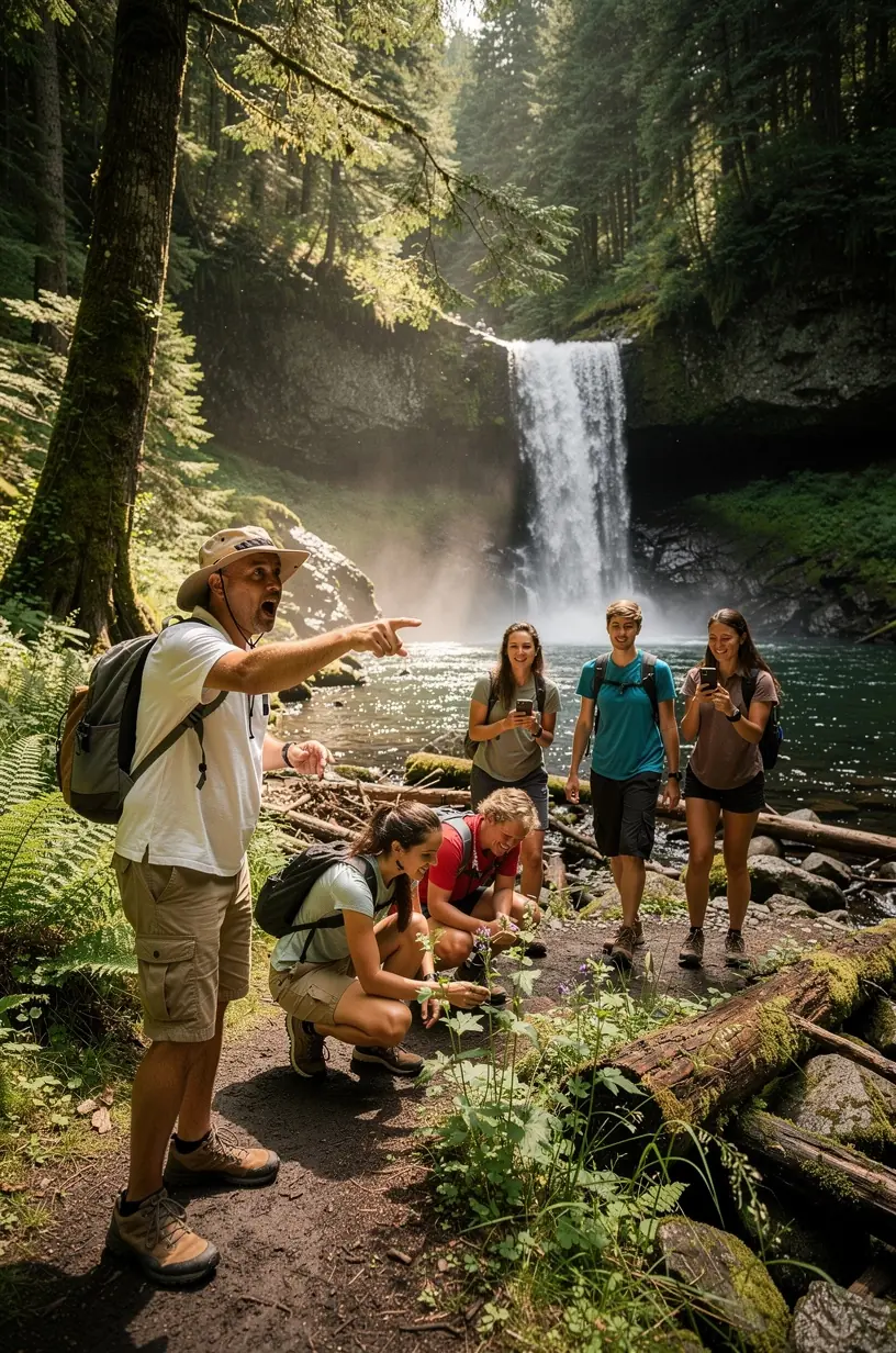 Serene landscape showcasing peaceful nature travel activities